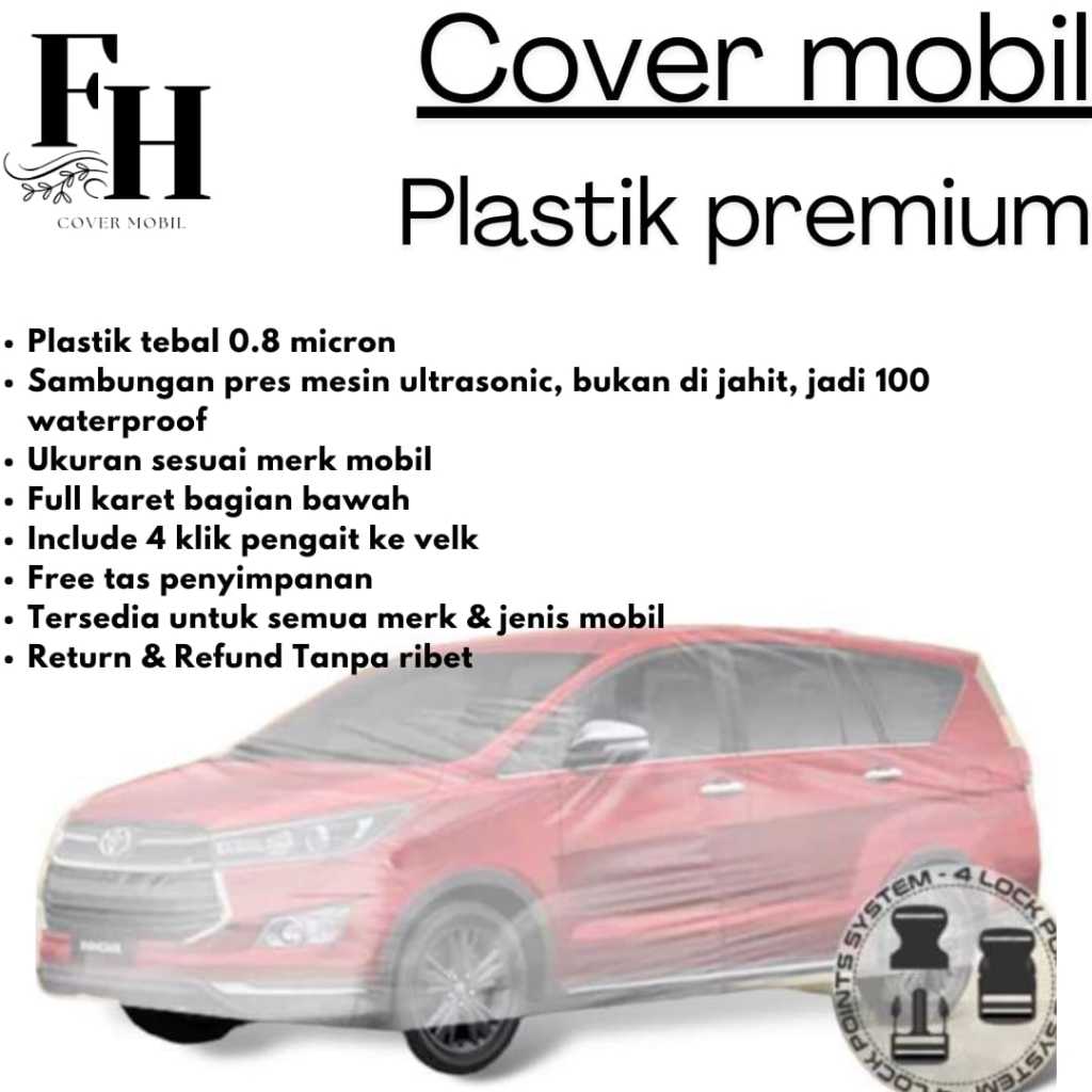 Cover Mobil Plastik Tebal Sarung Mobil Plastik Tebal Calya Sigra Indor Outdor