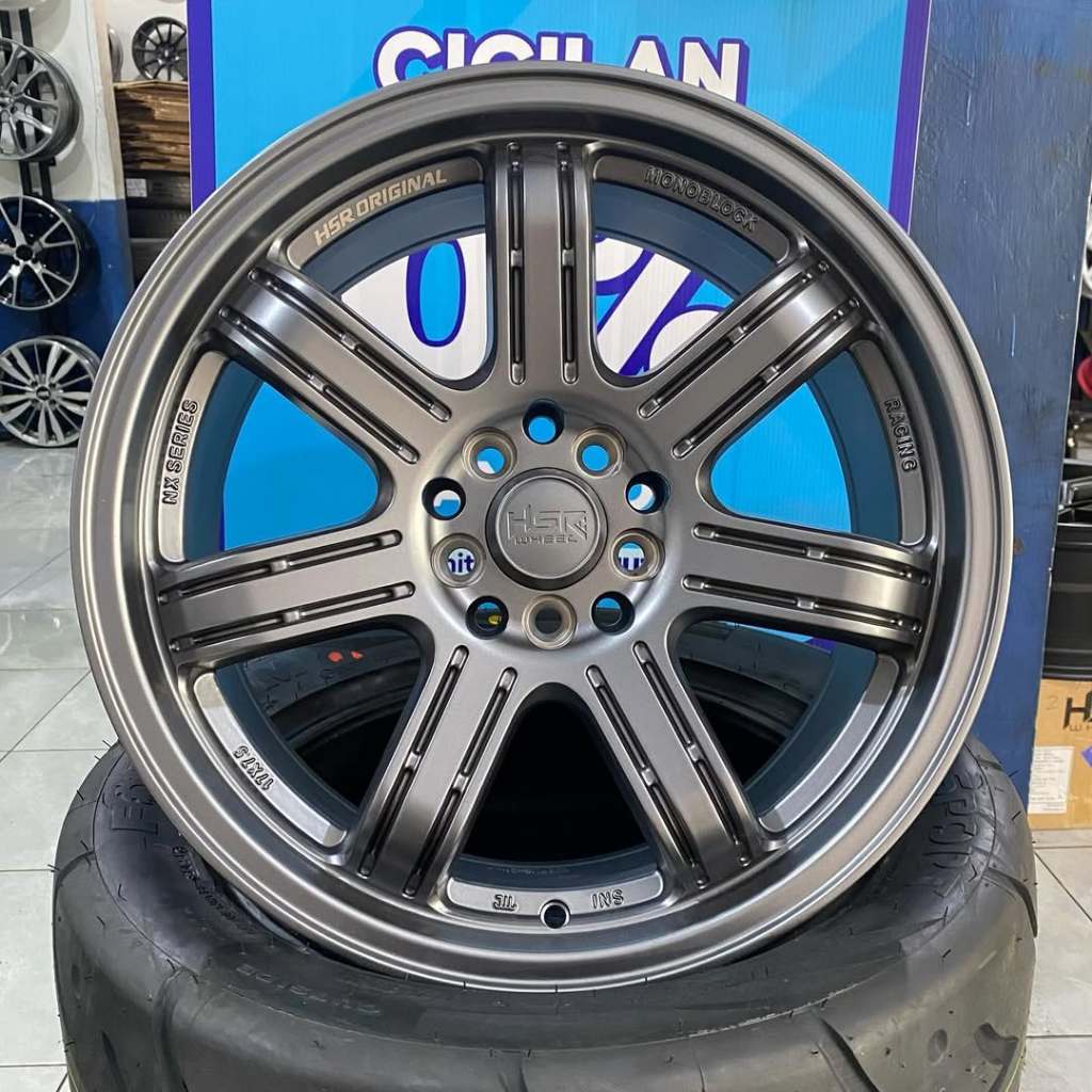 Velg Mobil Brv, Hrv Ring 17 Pelek Hsr Wheel Siak Lebar 75 Et 42 Velg Racing Ring 17 New