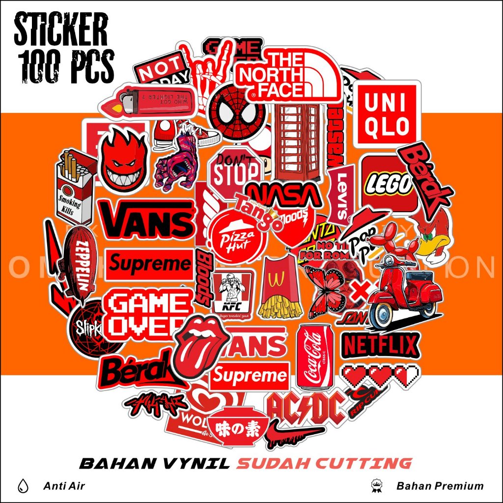 

stiker logo hypebeast graffiti Sticker Vinyl Laptop Waterproof DIY HP motor helm mobil ipad tablet