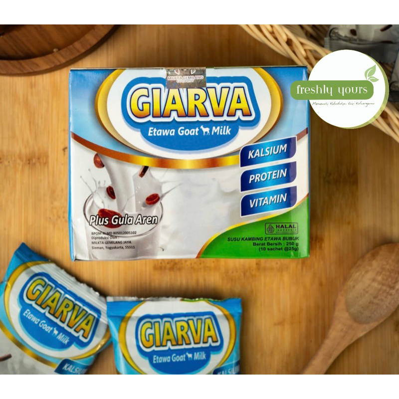 

Susu Kambing Etawa Giarva Gula Aren Grade A Kandungan Susu 75% Original Terbaik Enak Asli