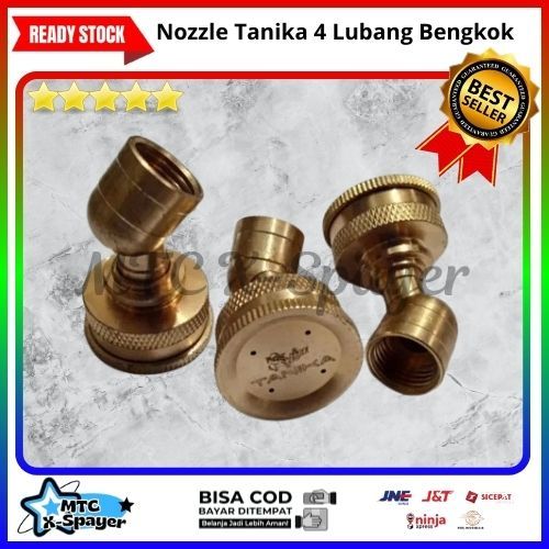 Spuyer Tanika Lubang 4 | Nozzle Lubang 4 Tanika Bengkok | Nozzle Sprayer Tanika 4 Mata Lubang
