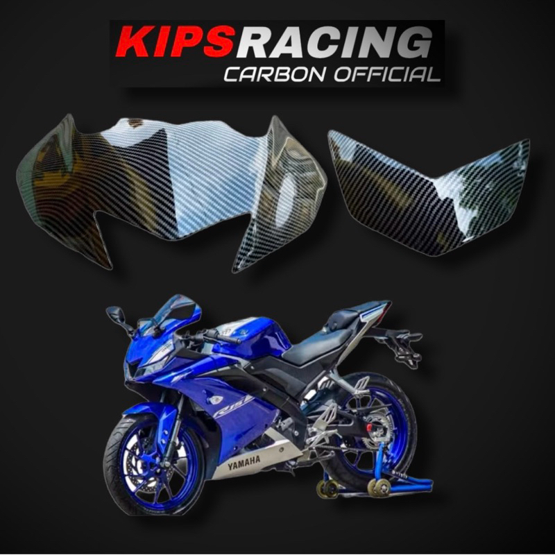 Cover kepala r15 v3 carbon Cover lampu r15 carbon variasi r15 carbon aksesoris r15 carbon aksesoris 