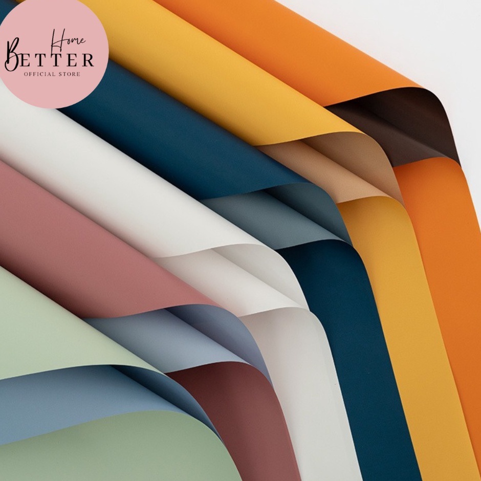 

Spesial Bulan Ini BetterHome 2 LEMBAR Flower Wrapping Waterproof Bi Color Kertas Buket Bunga UK 55x55cm EMYAA BIG