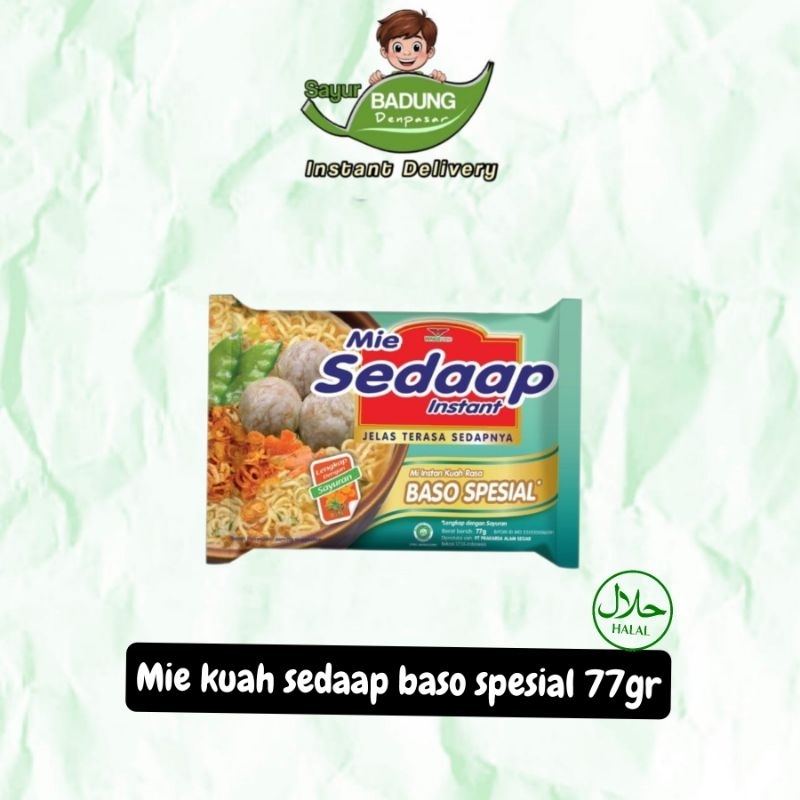 

Mie kuah Sedaap Baso Spesial 77gr