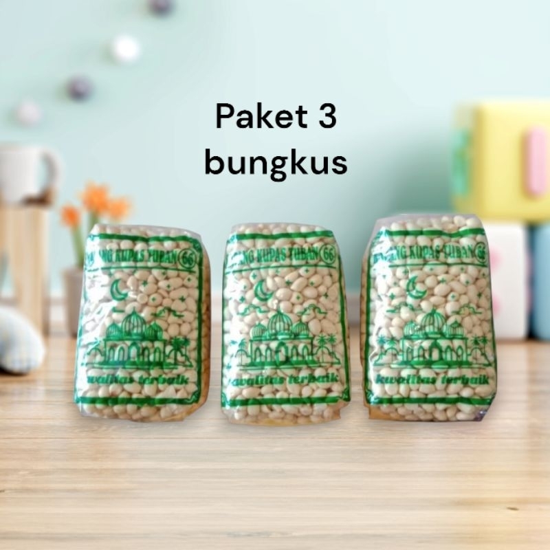 

Paket 2 Bungkus/3 Bungkus Kacang Kupas Tuban 250 gram