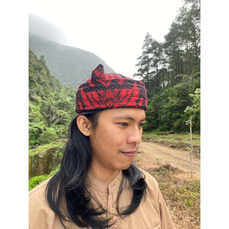 Iket Sunda Premium Candra Sumirat Batik Baduy - Blangkon Sunda Iket Totopong Bendo Candra Sumirat