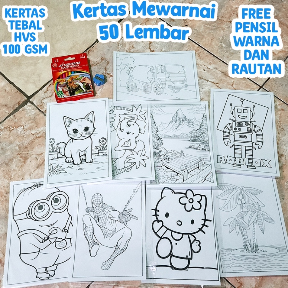 

Dapatkan Buruan 5 Lembar Mewarnai Free Pensil Warna dan Rautan