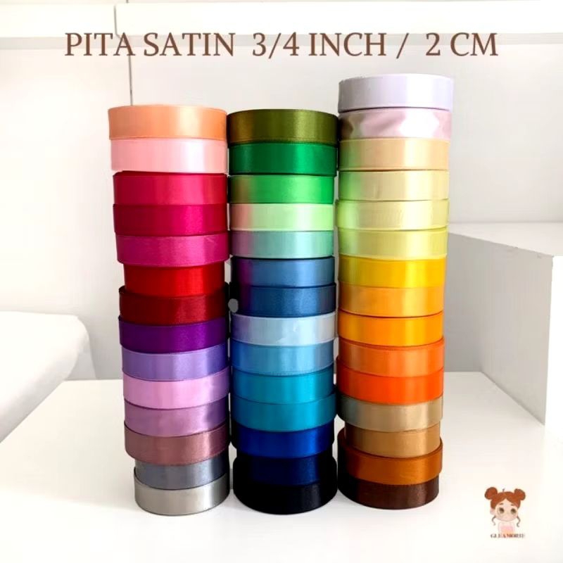 

PITA SATIN 2cm panjang 10 Meter