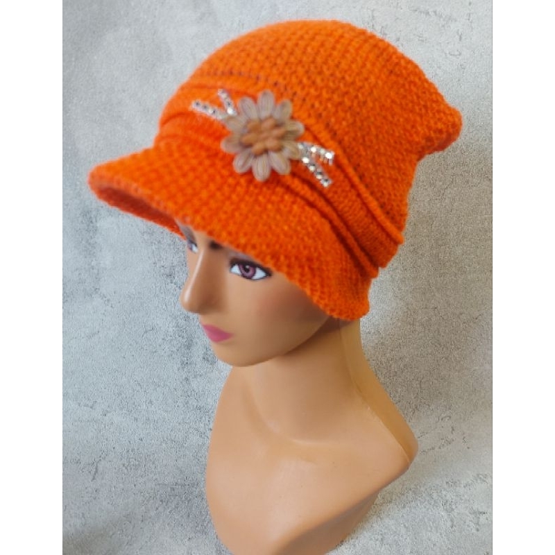 Ciput Topi Rajut Koplok Nini Nenek Kupluk Pentup  Rambut Wanita Ibu Emak Embah