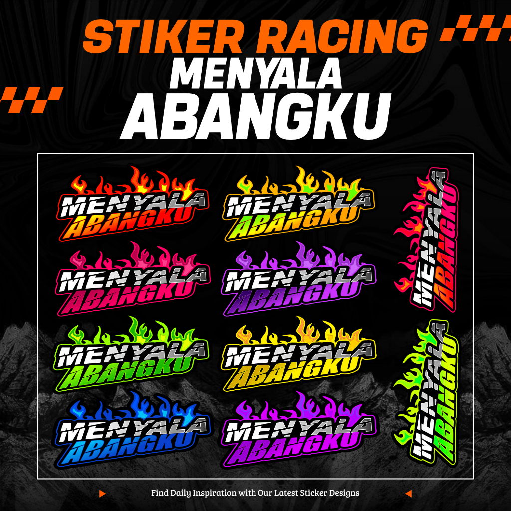 

STIKER MENYALA ABANGKU ISI 10 PCS BERBAGAI WARNA SUDAH TERPOTONG SESUAI POLA VIRAL