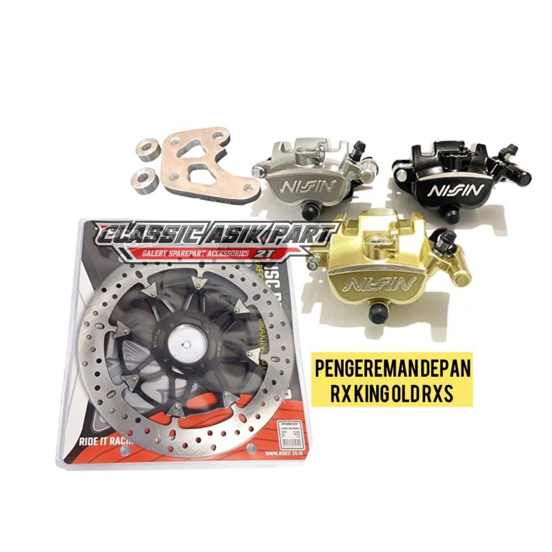 Sepaket pengereman rx king piringan 300mm rx king set kaliper untuk rx king old lama