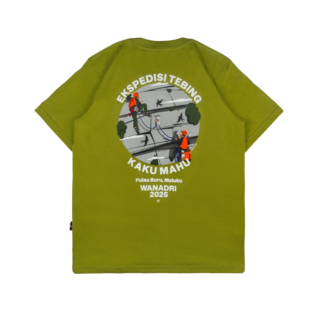 Kaos Ekspedisi Tebing Kaku Mahu Wanadri GOLDEN LIME-NAVDAR