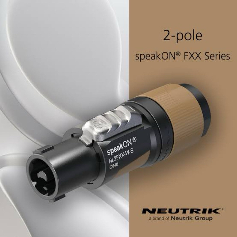 Jack speakon Neutrik NL2FXX-W Original jack speakon 2 Pin