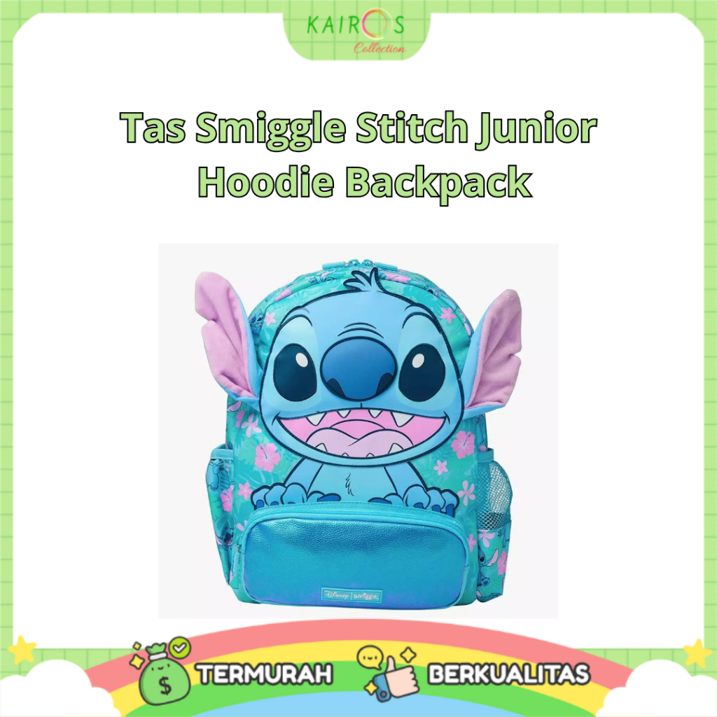 Tas Smiggle Stitch Junior  Hoodie Backpack