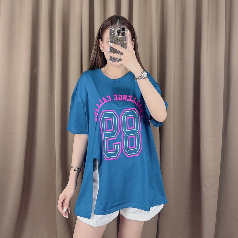 KODE C4C Kaos Oversize Slit Cc 86 Atasan Jumbo wanita