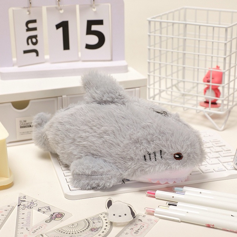 

KODE M27E Piglet Tempat Pensil Boneka Babi Hiu Platipus Shark Pig Pink