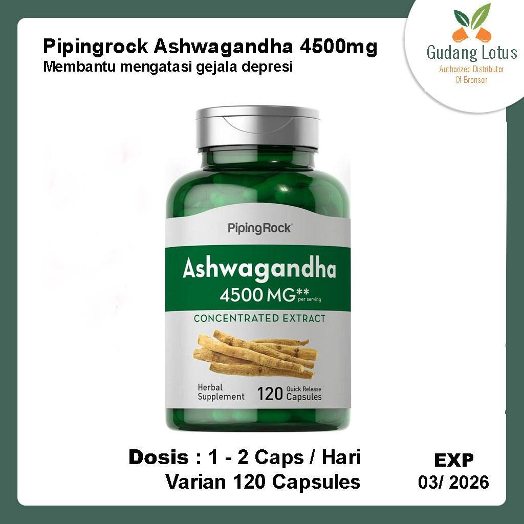 Piping rock Ashwagandha 4500mg 120 Capsules