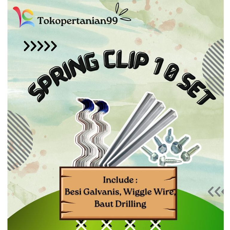Spring Clip Penjepit Plastik UV Greenhouse Isi 10 Set Termurah Kualitas Bersaing
