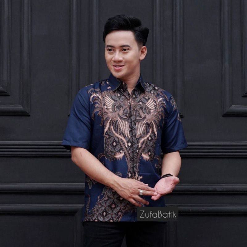 TERBARU BATIK TURQIS BATIK BIRU MUDA M L XL XXL TERBARU KEMEJA BATIK PRIA LENGAN PANJANG WARNA BIRU