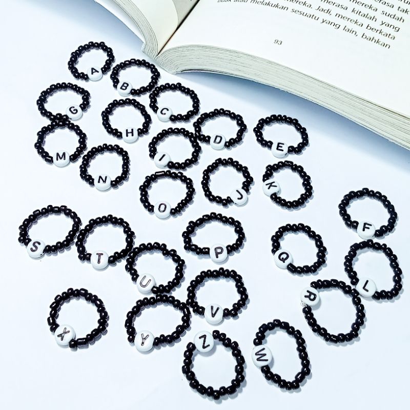 R16,17||CINCIN MANIK HURUF A-Z/CINCIN MANIK-MANIK HURUF/RING BEADS ALFABET A-Z/CINCIN MANIK ALFABET