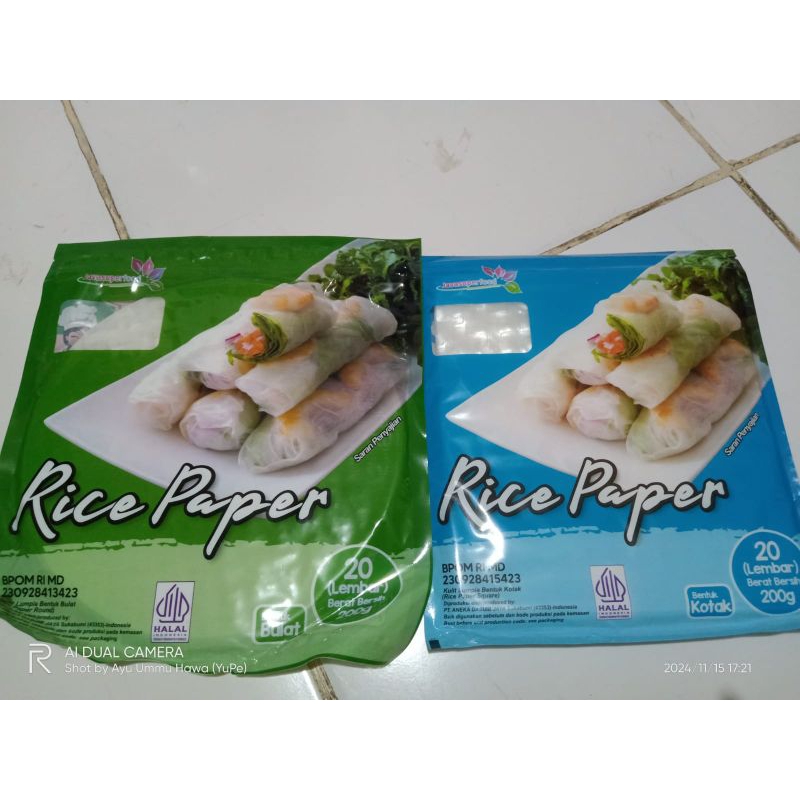 

Rice Paper Halal 20 lembar