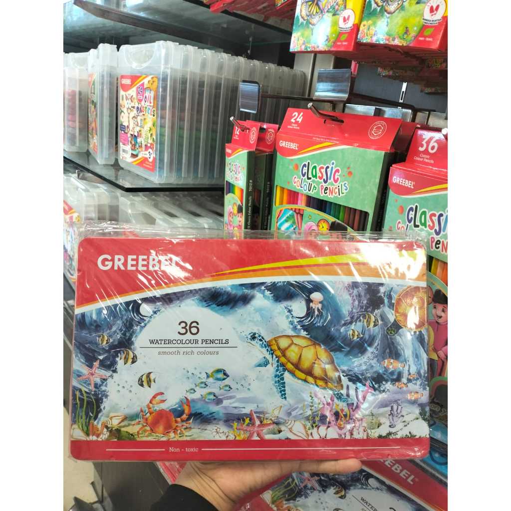 

Gramedia - GREEBEL 2736 WATER COLOUR PENCIL TIN CASE CRD