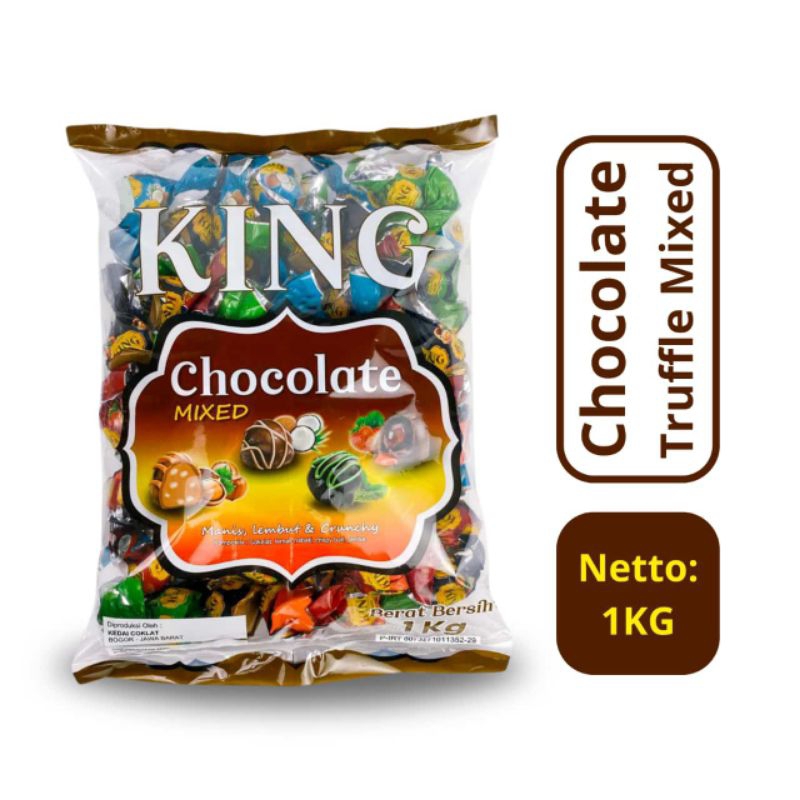 

Coklat Truefle Mixed 1kg merk KING