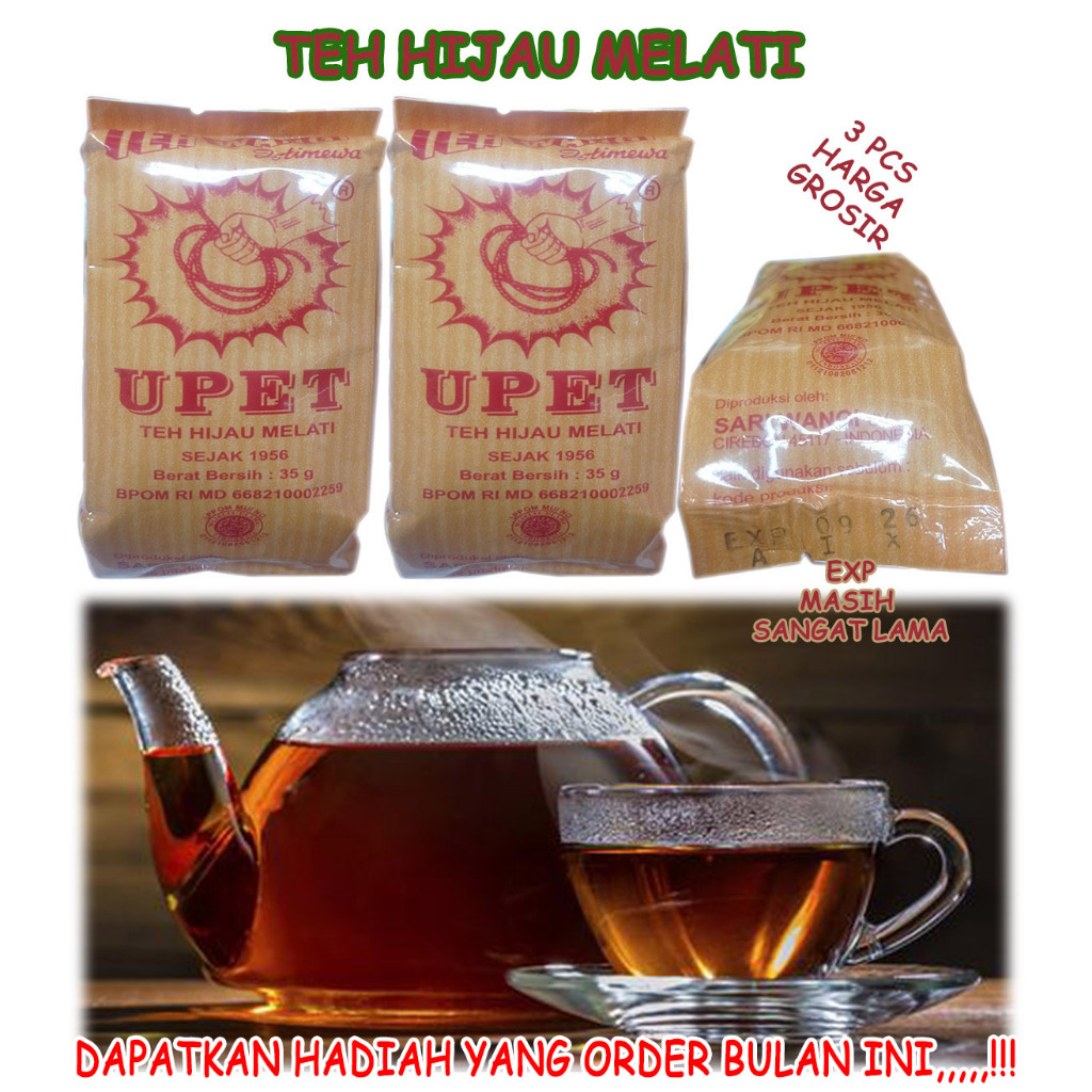 

Teh Upet Teh Melati Hijau Melati 35 Gram