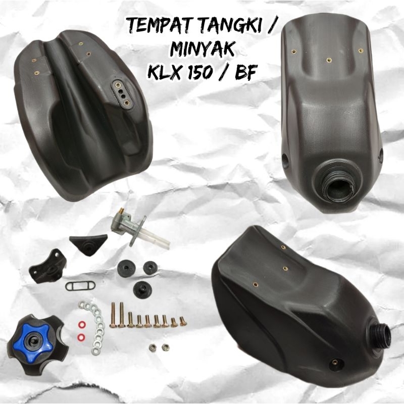 Tangki KLX 150 / Tangki Motor Trail Kawasaki Hitam
