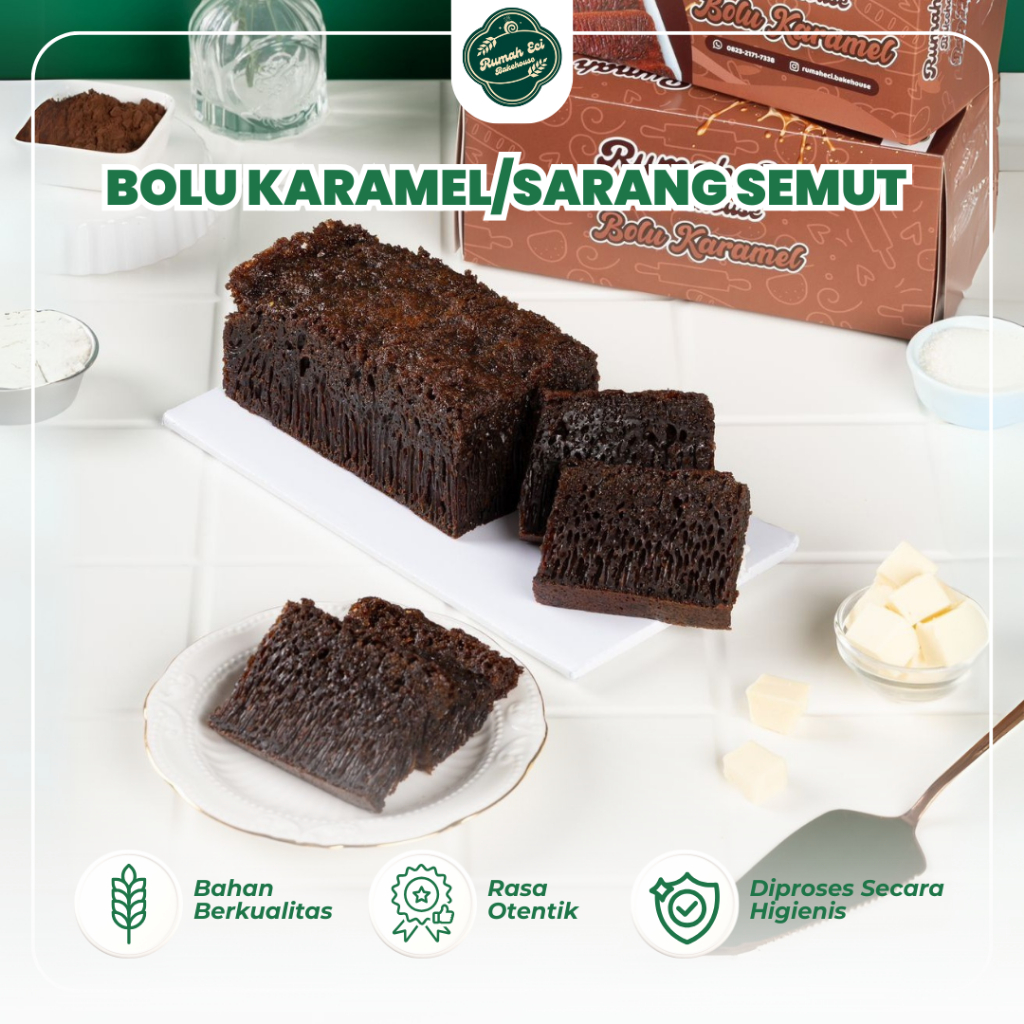 

Bolu Karamel Sarang Semut Original Homemade Bakery Rumah Eci Bakehouse