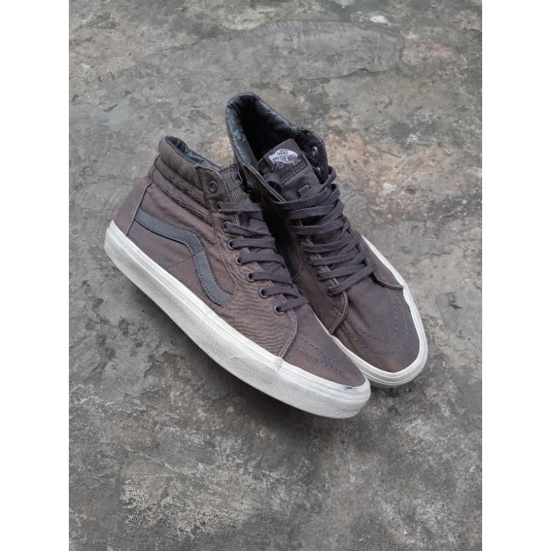 vans sk8 high monocanvas // ashpalt // datl grey // size 45 (cm29.5)