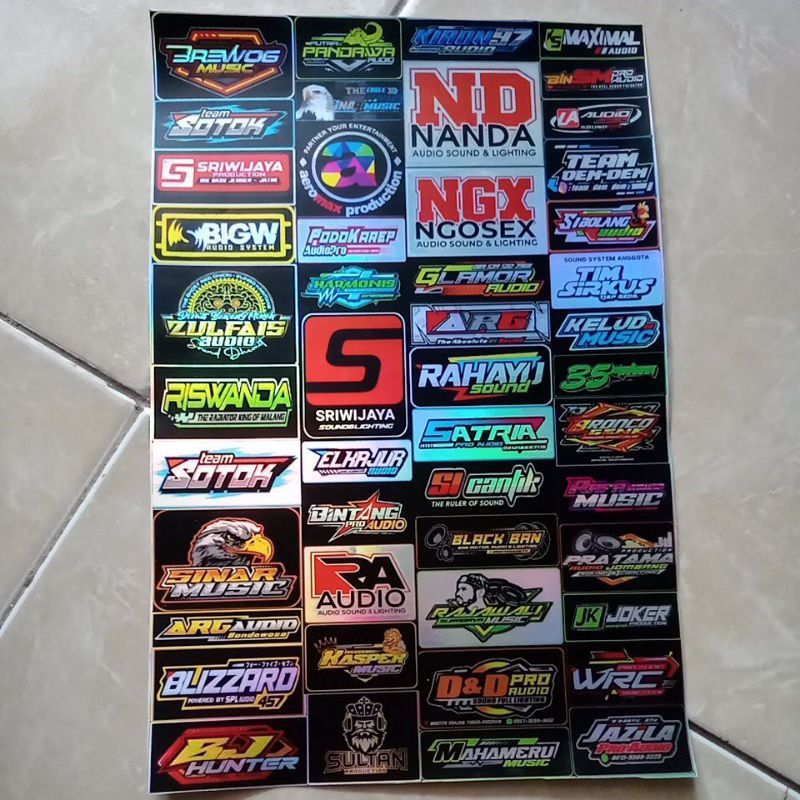 

STIKER SOUND | STIKER BREWOG AUDIO | STIKER PANDAWA AUDIO | STIKER SOUNDSYSTEM | STIKER 1 LEMBAR | STIKER HOLOGRAM
