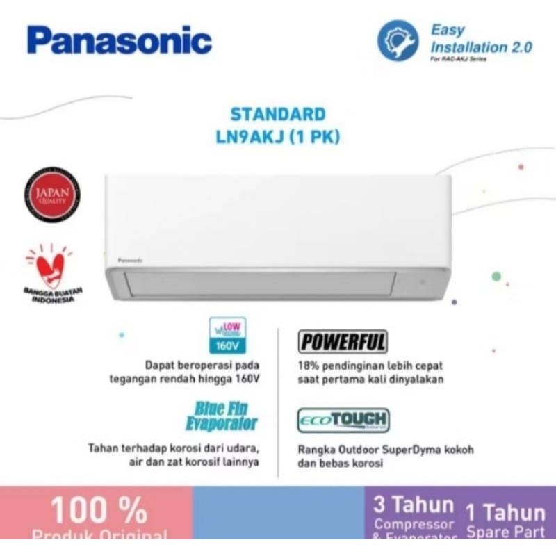 AC Panasonic 1 PK Blue Fin CS/CU-LN9AKJ|AC Standard Low Voltage