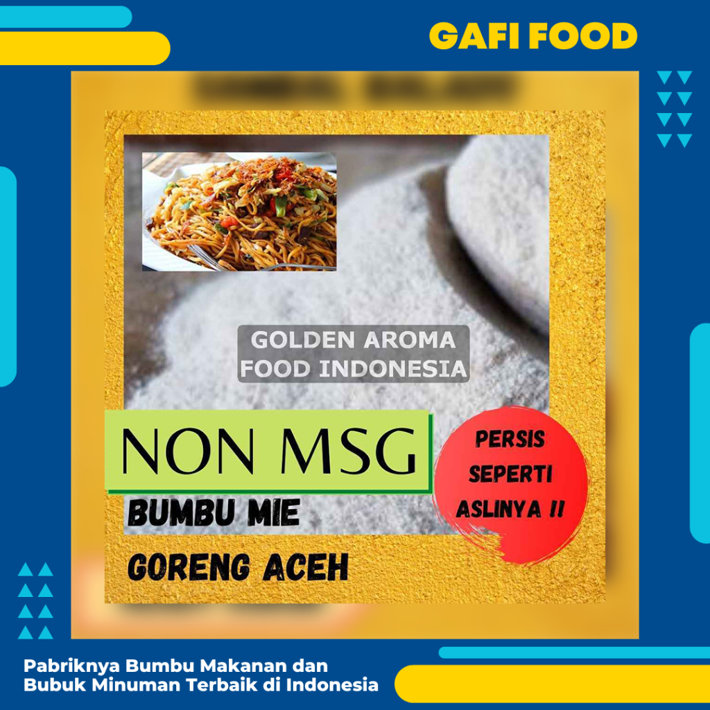 

BUMBU TABUR MIE GORENG ACEH INSTANT NON MSG 1 KG FOOD GRADE 1Kg Bubuk Bumbu Snack Cilor Papeda