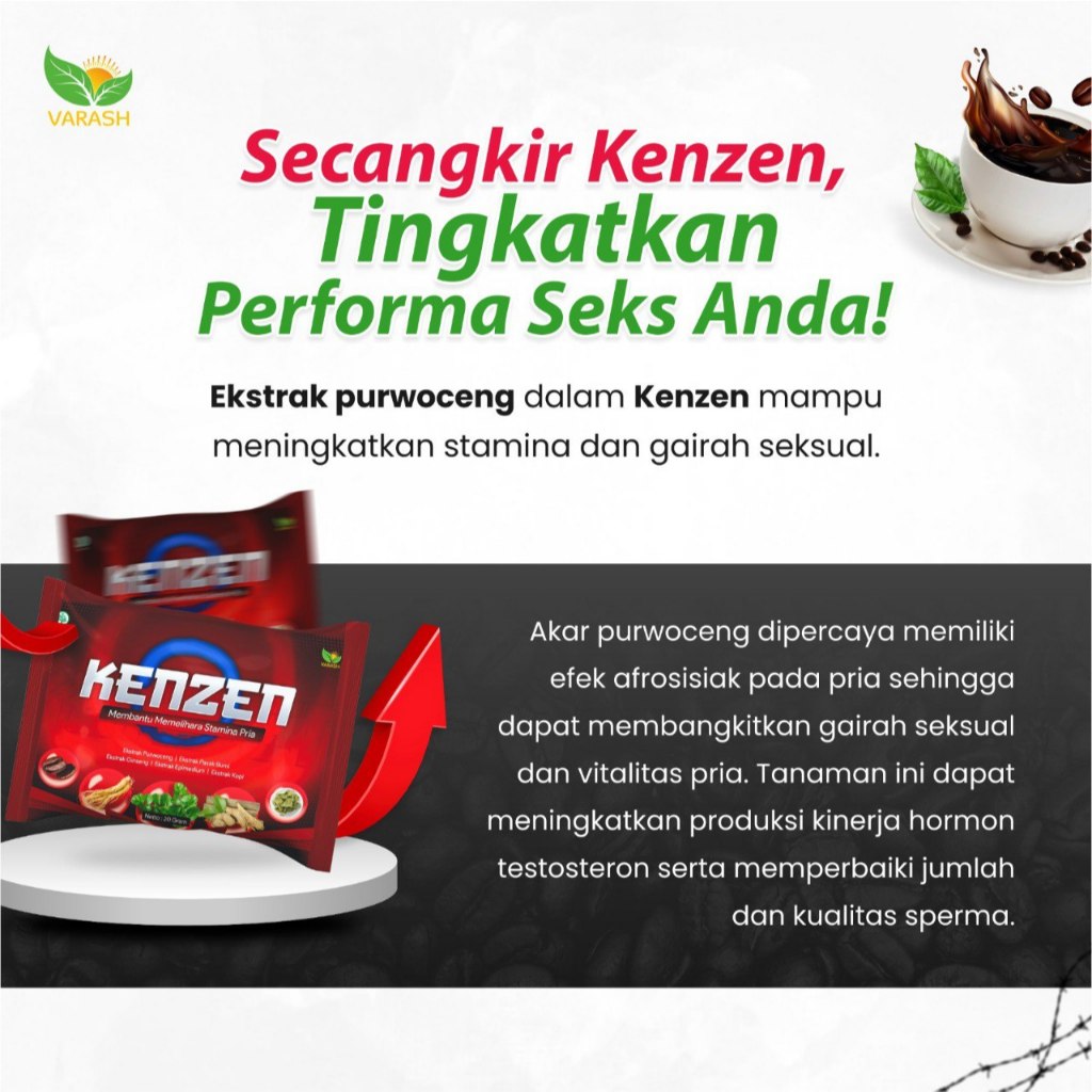 

Kopi KENZEN Penambah Stamina Pria / Cegah Penyakit Prostat