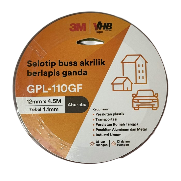 

Al 3M VHB Double Tape Automotive 4900 Size 12mm X 4.5m
