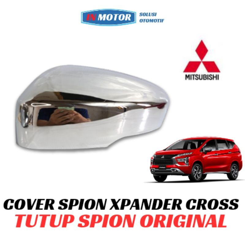 cover spion Xpander ULTIMATE CROSS ORIGINAL CROM CHROME / Tutup spion xpander ultimate KANAN cover s