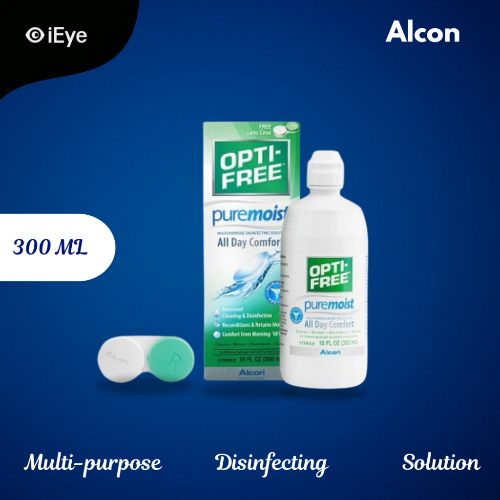 OPTI-FREE Puremoist cairan pembersih dan perendam softlens