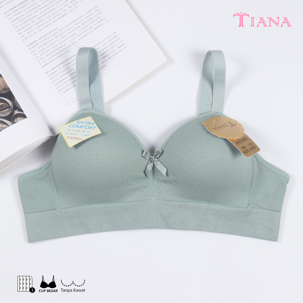 TIANA | Bra Cup Besar Tanpa Kawat Kait 3 / art TN 3602