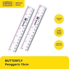 

Penggaris Mika Butterfly 15 cm