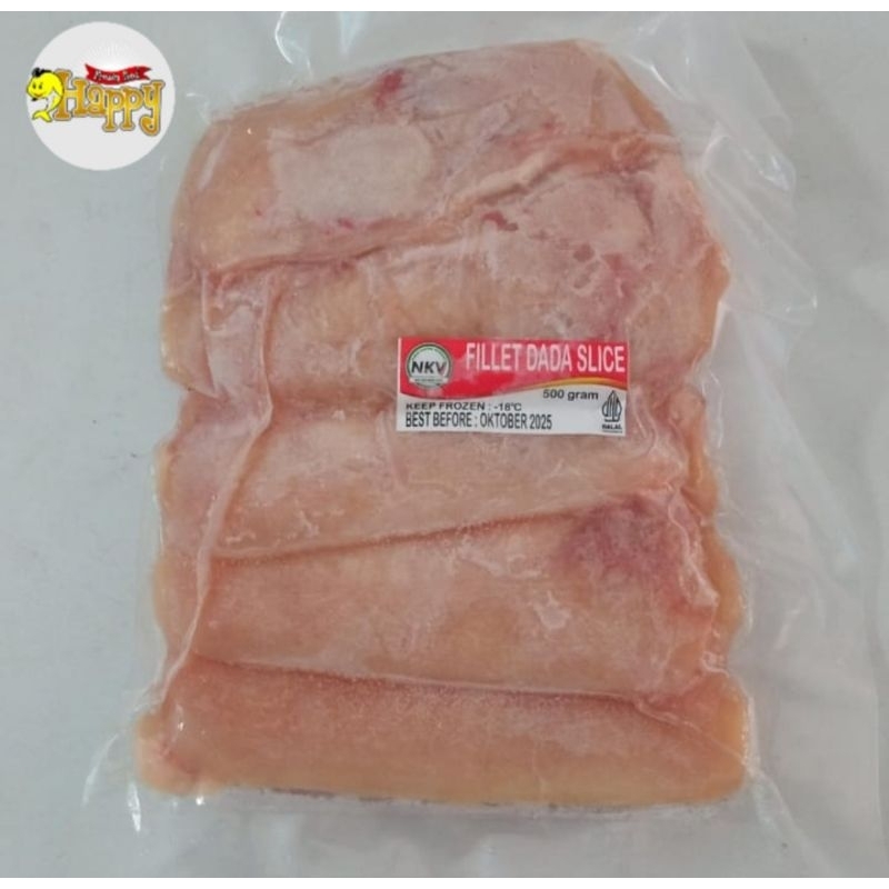 

Fillet Dada Ayam Slice Beku Frozen 500 gram