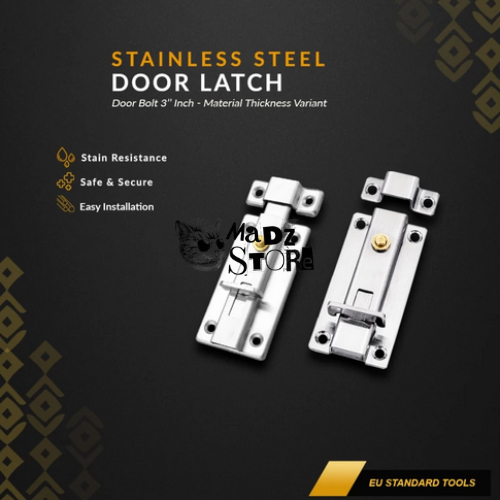 Smart Door Lock Kunci Gembok Grendel Slot Pintu Rumah Toilet WC Kamar Tidur Model Pencet Stainles Ta