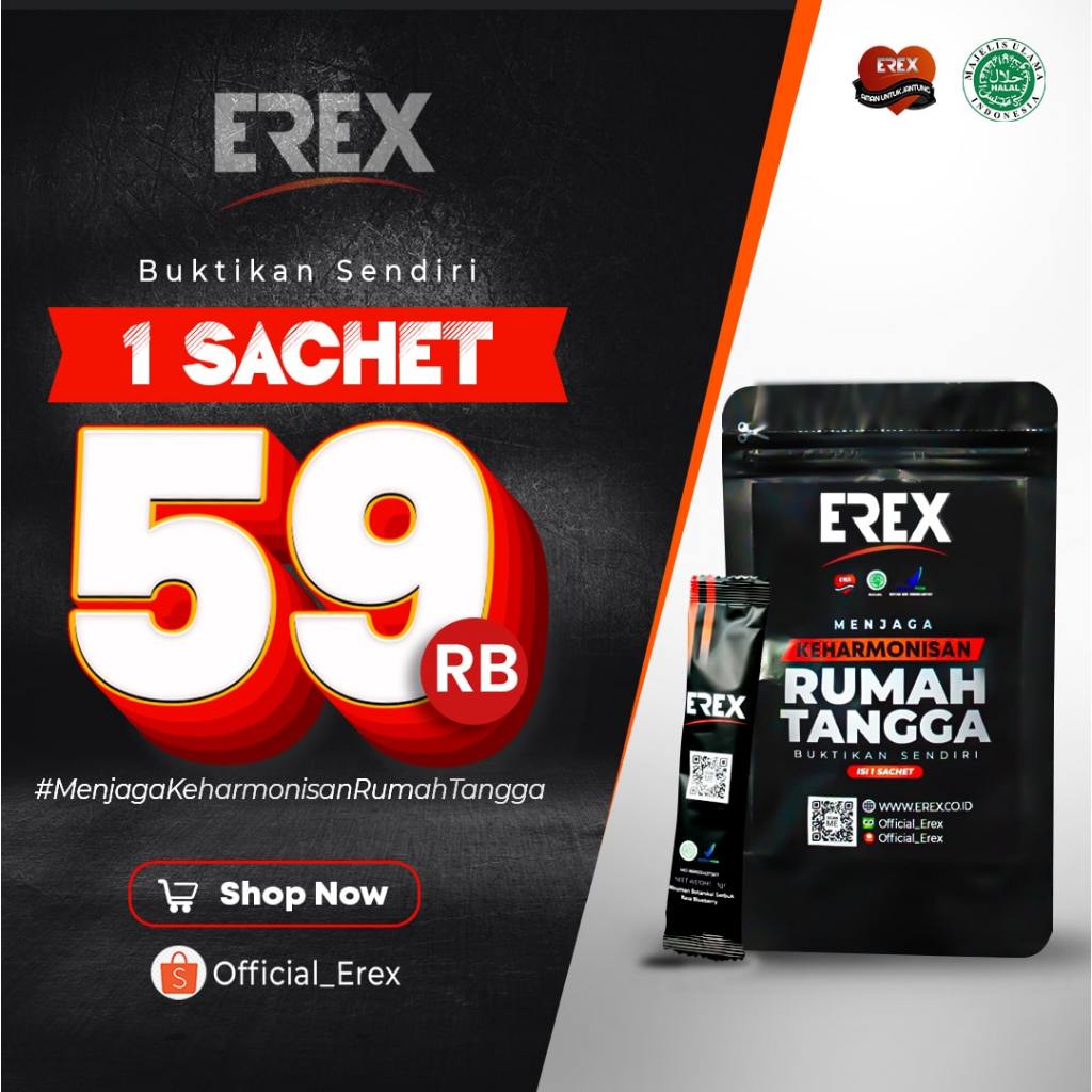 EREX 1 Sachet Kemasan Ekonomis - Minuman Stamina Pria Obat Kuat