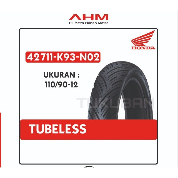 BAN HONDA FEDERAL TUBLES UK 110/90 RING 12