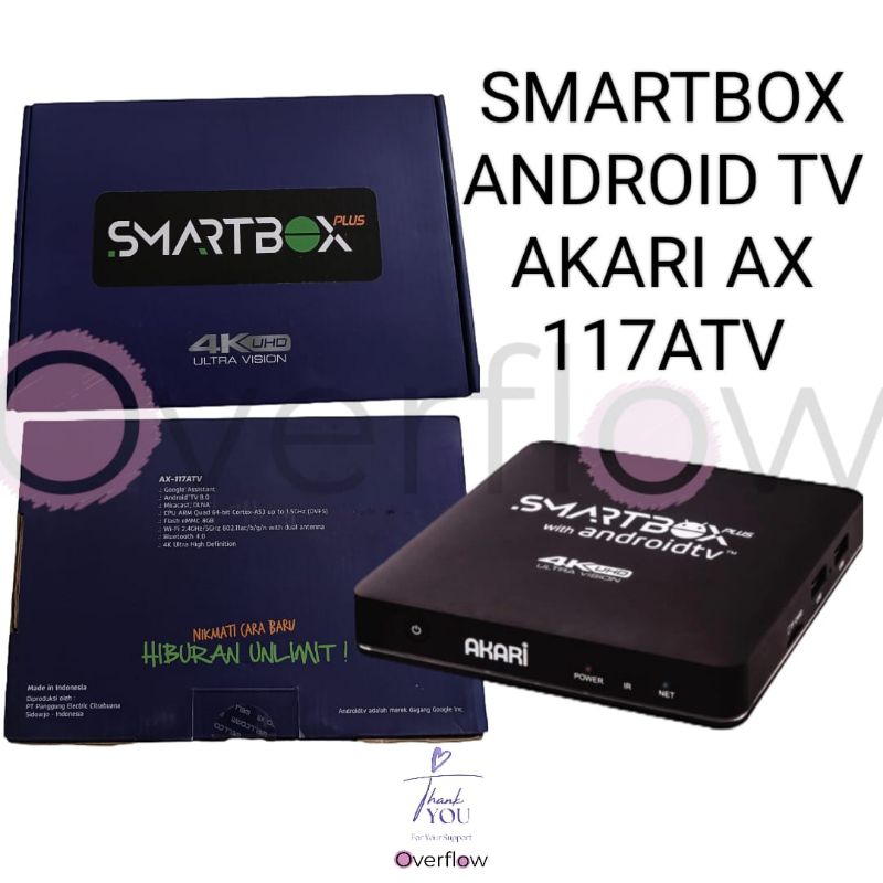 SMARTBOX ANDROID TV AKARI AX 117 ATV