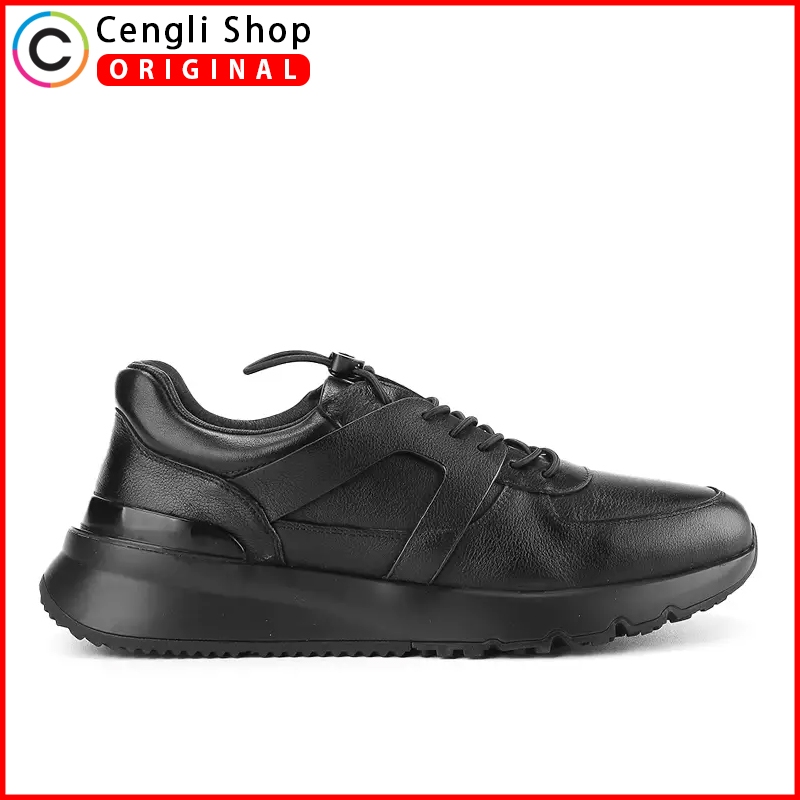 SEPATU PLAYBOY SNEAKER KASUAL PRIA ORIGINAL SNEAKERS CASUAL KETS KULIT ASLI ORI ALL FULL BLACK HITAM