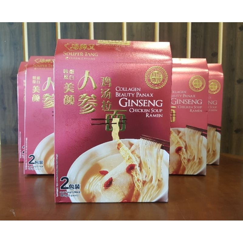 

RAMEN, COLLAGEN BEAUTY PANAX, GINSENG CHICKEN SOUP RAMEN, SOUPER TANG SHAN CUISINE