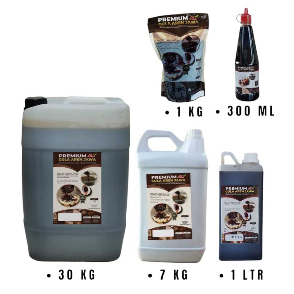 

GULA JAWA AREN 10 KG - Gula Aren Cair / Brown Sugar Liquid Kemasan 1 DUS