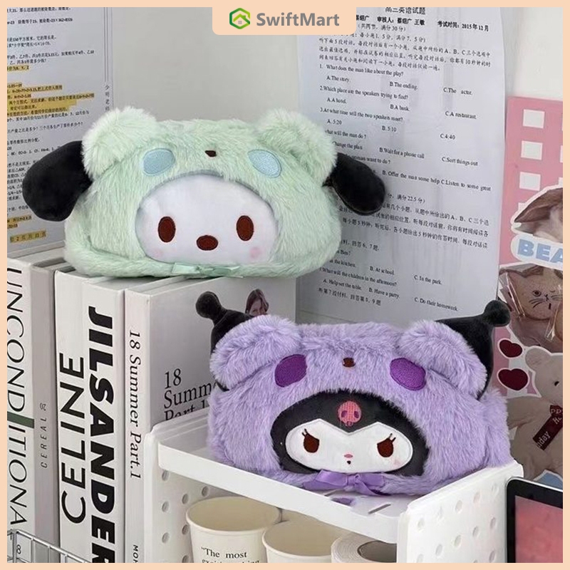 

【Ready】Kotak Pensil / Kuromi Kotak Alat Tulis Multifungsi / Tempat Pensil Kain Sanrio Kuromi Purin Kotak Pensil Cinnamoroll Kain Plushy