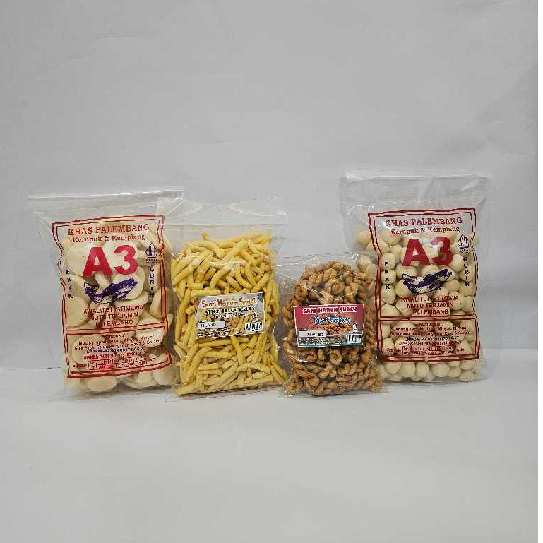 

PAKET CAMPUR 6 KEMPLANG MINI GETAS TELUR GABUS KUE KEPANG